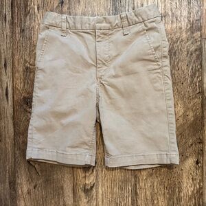 GAP Kids Boys Khaki Flat Front Shorts Adjustable Waist Size 12 Slim